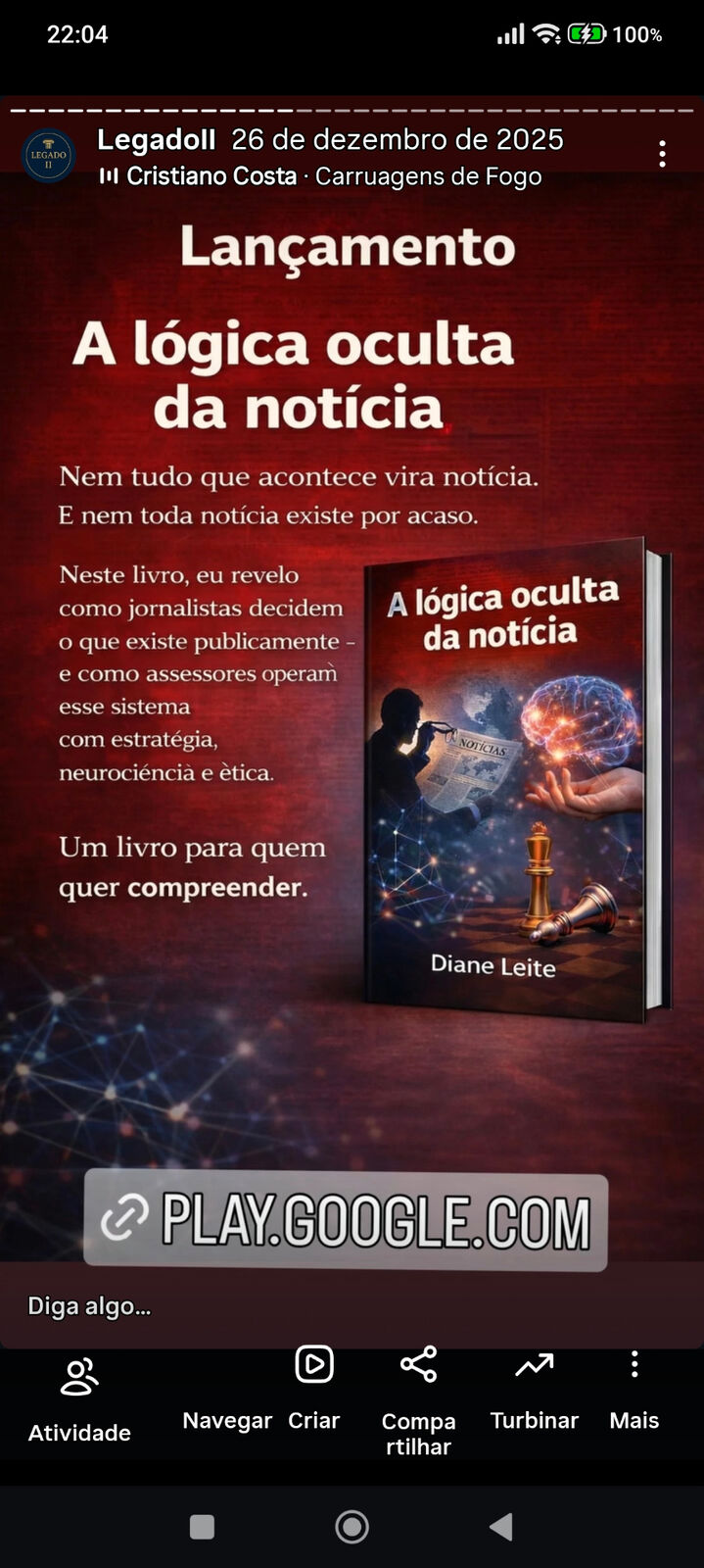 Capa do livro A Lógica Oculta da Notícia