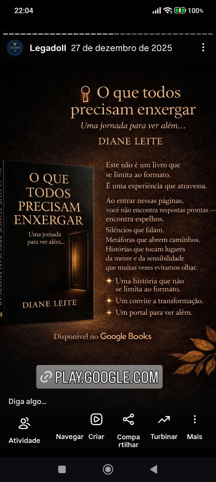 Capa do livro O Que Todos Precisam Enxergar
